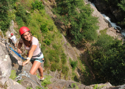 via ferrata - rocher d'escalade - pays basque